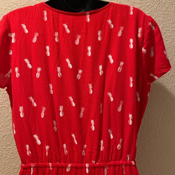 Market & spruce  red and white print dress. - Picture 2 of 6